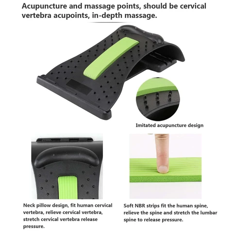 Neck and Lumbar Traction Device with Massage Cushion